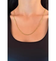 14 Ayar Altın Tondo Kolye 1.80 mm (Beyaz)