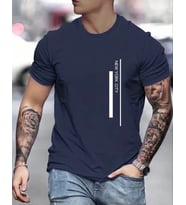 AMOR MAN ÖZEL TASARIM NEW YOK CİTY ŞERİT BASKILI OVERSİZE YENİ TREND ERKEK T-SHIRT (Lacivert)