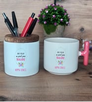 Doğum Günü Hediyesi Hediye Sepeti Kupa Bardak T Kulplu, Kalemlik Hediyeleri Yılın En Güzel Günü (Model 4)