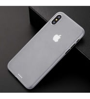 Uyumlu Model Apple iPhone X Kılıf A+ Ultra İnce Sert Kapak (Gri)