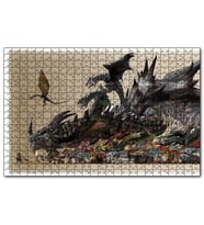 Cakapuzzle Canavar Avcısı Ejderhalar ve Avcılar  Puzzle Yapboz MDF (Ahşap) (1000 Parça)
