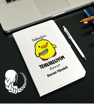 Kişiye Özel Burç Tasarımlı Esprili Defter Kalem Seti (Model 8)
