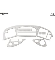 Meriç® Mercedes Tourismo Ön Torpido Kaplama Maun 19 Parça 2007-2010 (Alüminyum)