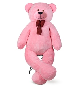 ÖZGÜNER OYUNCAK 140 cm Papyonlu Ayıcık (%100 Yerli) (Pembe)