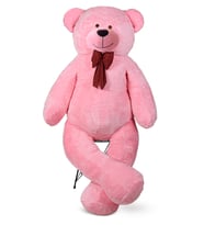 ÖZGÜNER OYUNCAK 140 cm Papyonlu Ayıcık (%100 Yerli) (Pembe)