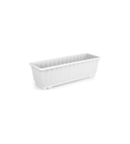 Klasik Balkon Saksı, 7,4 Litre (Beyaz)