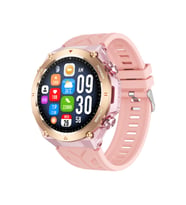 Zcwatch V1024 GPS Outdoor Tank2, Bt Call, Spor Sağlık, 1 ATM Profesyonel Akıllı Saat (Pembe)