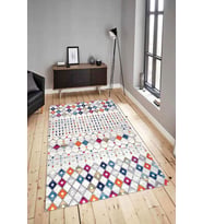 Dijital Baskılı Yıkanabilir Kaymaz Modern Renkli Salon Halısı Mutfak Halısı Yolluk ND-HY-1098 (Çok Renkli)