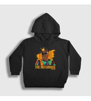 Presmono Unisex Çocuk Beyaz King The Notorious BIG Kapüşonlu Sweatshirt 40887tt (Siyah)