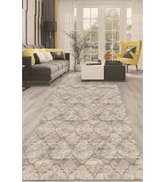 Dijital Kaymaz Taban Yıkanabilir Modern Renkli Salon Halısı Mutfak Halısı Yolluk ND-HT-177 (Vizon)