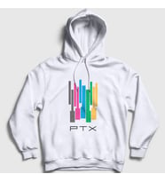 Presmono Unisex Beyaz Colors Pentatonix Kapüşonlu Sweatshirt 75070tt (Beyaz)