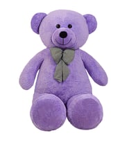 Pababo 130 Cm Papyonlu Büyük Ayıcık (%100 Yerli) (Mor)