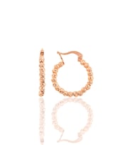 Söğütlü Silver Gümüş  dorica halka küpe (Rose)