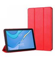 Microsonic Huawei MatePad SE Kılıf Slim Translucent Back Smart Cover Siyah (Kırmızı)