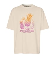 Palmiye Baskı Erkek T-shirt (Bej)