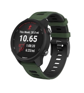 Xiaomi Watch S1 -S1 Active -Mi Watch -Watch Color 22mm Uyumlu Stride Çift Renkli Silikon Kordon (HAKI-SIYAH)