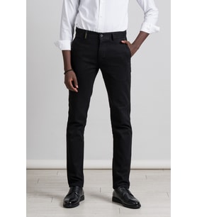 Perpant Kanvas Kışlık Kumaş Pamuklu Likralı Slimfit Pantolon (Siyah)