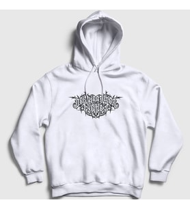 Presmono Unisex Beyaz Logo Der Weg Einer Freihei Kapüşonlu Sweatshirt 382163tt (Beyaz)