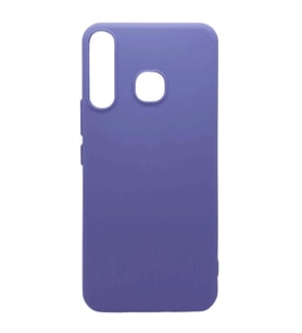 Infinix Hot 8 Kılıf Kamera Korumalı Silikon Rubber Arka Kapak (Lila)