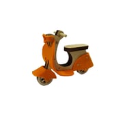 AHŞAP MOTORSİKLET MAKETİ (Turuncu)