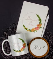 Kişiye Özel Defter Kalem Kupa Ve Bardak Altlığı Hediye Seti 103863 (Model 3)