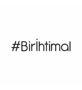 Bir İhtimal Araba Sticker siyah 16x4 CM (Siyah)