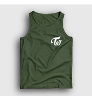Presmono Unisex Sarı Logo K-Pop Twice Atlet 280468tt (Haki)