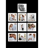 10 adet 10x10 Mdf Çerçeve - Kare Fotoğraf Çerçevesi - FOTOĞRAFLI (Beyaz)