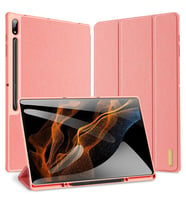 Dux Ducis Samsung Galaxy Tab A8 2021 10.5 (X200-X205) Kılıf Kalem Bölmeli Standlı Domo Series (Pembe)