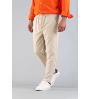Erkek Pantolon Beli Lastikli  Slim Fit Esnek Likralı Basic Pamuklu Jogger (Bej)