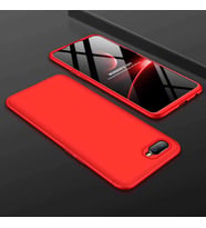 Oppo AX7 Kılıf Zore Ays Full Koruma Kılıf (Kırmızı)
