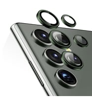 Microsonic Samsung Galaxy S24 Ultra Tekli Kamera Lens Koruma Camı Lila (Koyu Yeşil)