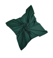 Mim Eşarp - Bambu Kraş Eşarp 100x100 cm (Zümrüt Yeşili)