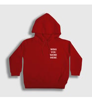 Presmono Unisex Çocuk Beyaz Wish Astroworld Travis Scott Kapüşonlu Sweatshirt 43531tt (Kırmızı)