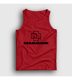 Presmono Unisex Sarı Logo V2 Rammstein Atlet 105868tt (Kırmızı)