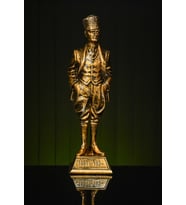 Narçiçeği Takı ve Hediyelik Eşya Özel Tasarım Büyük Boy Mustafa Kemal Atatürk Altın / Bronz Heykel Biblo (Bronz)