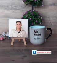 Aile Hekimi Fotoğraflı Dekoratif Taş, Kupa Bardak Beyaz Hediye (Model 10)