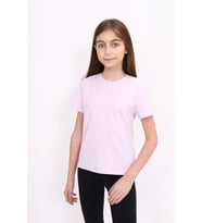 Toontoy Kız Çocuk Baskılı Tişört (Açık Lila)