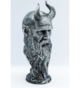 FLEXIS MIMIR GOD OF WAR KRATOS FİGÜR HEDİYELİK 10 CM (Gümüş)