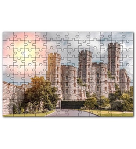 Cakapuzzle Avrupa Soylu Malikanesi ve Bulutlu Gökler Puzzle Yapboz MDF (Ahşap) (255 Parça)