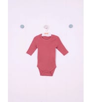 Kidaxi Uzun Kollu Çıtçıtlı Bebek Body (Koyu Pembe)