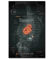 Cakapuzzle Kalp Geometrik Çizim Evren Puzzle Yapboz MDF (Ahşap) (255 Parça)