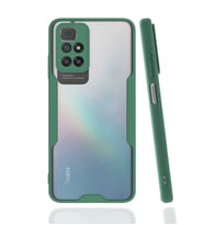 Xiaomi Redmi 10 Kılıf Parfe Kenarları Pastel Renk Silikon Kılıf (Koyu Yeşil)