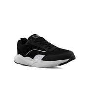 Mega Erkek Rahat İç Taban Fileli Dış Yüzey Bağcıklı Günlük Ayakkabı Sneakers (Siyah)