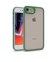 Apple iPhone 7-8 Kılıf Case, Kamera Lens Korumalı Elektroplatin Kaplama Sert PC Koruyucu Colourful Platinum Serisi (Yeşil)