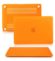 MacBook Air Kılıf HardCase A1369 A1466 2017 Öncesi Uyumlu Koruyucu Mat Kılıf (Turuncu)