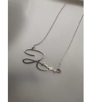 Kişiye Özel 925 Ayar Gümüş Amor (Aşk) Kolye (Gümüş)