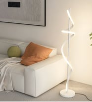 Modern Tasarım Ledli Köşe Lambader (Beyaz)