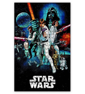 Cakapuzzle Star Wars Afiş Puzzle Yapboz MDF (Ahşap) (1000 Parça)
