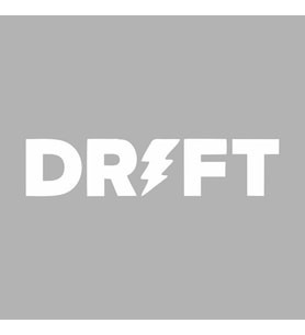 Drift Araba Sticker siyah 17x4 CM (Beyaz)